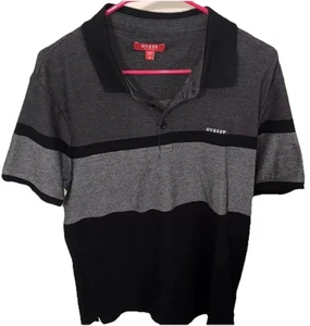 Guess Los Angeles Guess Denim Polo Shirt Size Medium - Picture 1 of 4