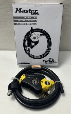 Nuevo cable de bloqueo ajustable PYTHON Master Lock 6' con 2 llaves - 8413KACBL6 (SH3) Foto 1 de 3