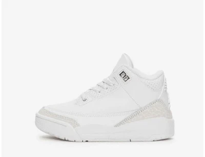 Talla 2y - Jordan Retro 3 Pure Money Blanco Preescolar - Totalmente Nuevo Foto 1 de 4