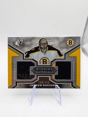 2005-06 SPx Winning Materials /350 Andrew Raycroft #WM-AR - Image 1 of 2