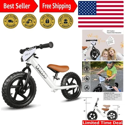 Bicicleta de equilibrio todo terreno para niños pequeños con placa personalizada - Regalo perfecto para edades de 2-3 Foto 1 de 4
