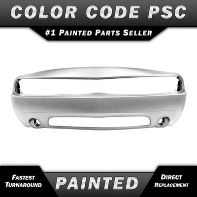 NEW Painted *PSC Silver* Front Bumper Replacement for 2011-2014 Dodge Challenger Foto 1 de 4