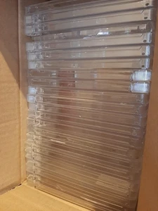 24 STÜCK CD HÜLLEN TRANSPARENT RUNDE KANTEN SUPER JUWEL BOX NEW HINGE - Bild 1 von 1