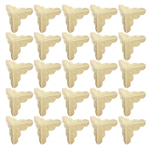  60 Stück Metall Truhe Eckbeschläge - 1x1x1" dekorativer Dreieck Kantenschutz - Bild 1 von 17