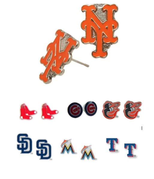 MLB Team Stud Earrings - Pick Your Team - Aminco - Image 1 of 1