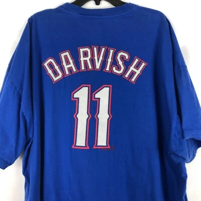 Camiseta Yu Darvish #11 Texas Rangers Majestic MLB 5XB  Foto 1 de 4
