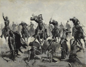 Frederic Remington Custers Last Charge Leinwandbild 16 x 20 - Bild 1 von 4