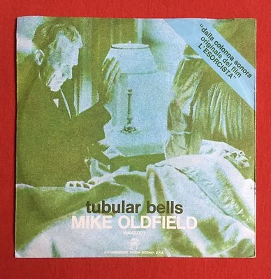 MIKE OLDFIELD -Tubular Bells- Rare Italian 7" with unique 'Exorcist' Sleeve - Image 1 of 4
