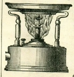 1895 Lewis & Conger Triple Flame Lamp Portable Hot Plate Original Paper Ad 3492 - Imagen 1 de 2