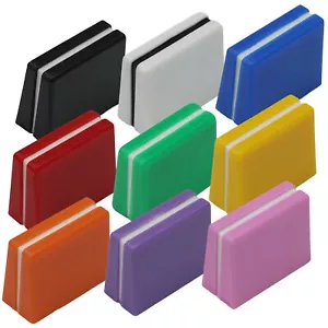 Knob Zone Pack of 9 4mm Mixed Colour Wide Fader Caps / Slider Audio Mixer Knobs - Picture 1 of 1