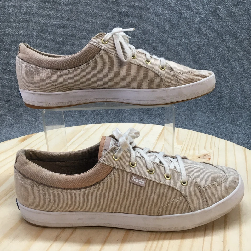 Keds Shoes Womens 9.5 Sneakers Brown Lace Up Low Top Comfort Round Toe WF59954 - Image 1 of 4