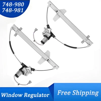 For 2004-2015 Nissan Titan Rear L&R 2005-2015 Armada Window Regulators w/ Motor - Image 1 of 4