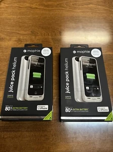 2 PACK Mophie Juice Pack Helium Air Battery Case iPhone 5 5s & SE (1st Gen Only) - Picture 1 of 7