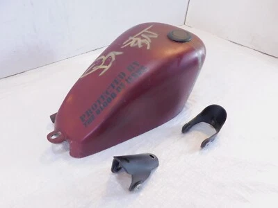 Harley Davidson Sportster XLH 883 1000 1100 1200 Granate Rojo Combustible Gas Tanque Gasolina Foto 1 de 4