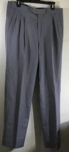 Giorgio Sart Angelo Mens Gray Dress Pants 36 Front & Back Pockets Pure Wool New - Picture 1 of 8