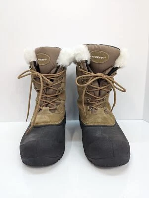 Quest Mujer Bota de Invierno Forrada Aislante Cuero Superior Talla 8 Foto 1 de 4