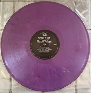Sepultura Morbid Visions Vinyl LP RARE New Renaissance 1990 Purple Reissue 1500 - Picture 1 of 4