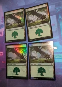 MTG 4 x *FOIL * The Brothers' War FOREST #277 NM - Imagen 1 de 1