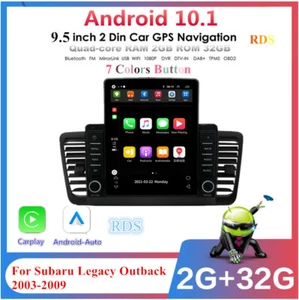 Android 10.1 Car Radio Stereo GPS Navi 9.5" For 2003-2009 Subaru Legacy Outback - Picture 1 of 11