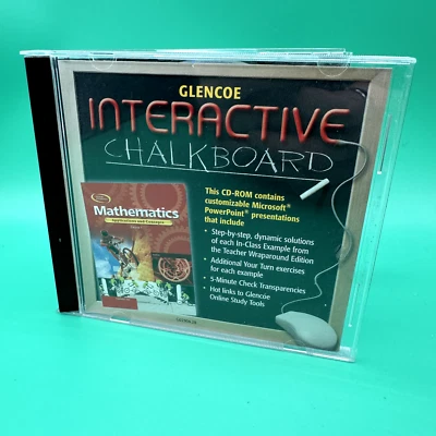 Glencoe Mathematics: Applications & Concepts: Interactive Chalkboard 1 PC MAC CD - Image 1 of 3