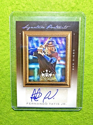 Fernando Tatis Jr AUTO HOLO SILVER #/99 AUTOGRAPH CARD 2021 Diamond Kings PADRES - Image 1 of 4