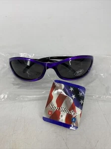 SunShades USA Kids Unisex Sunglasses UV Protection Purple Frames Black Lens (28) - Picture 1 of 7