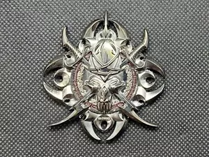 Celtic Legends Toutatis Geocoin UNACTIVATED VHTF XXXLE10 Black Nickel - Picture 1 of 2