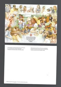 Canada 1994 International Year of the Family  Postal note Card MNH - Picture 1 of 2
