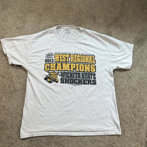 2013 Wichita State Shockers Shirt Adult Large White Final Four West Champions Cover