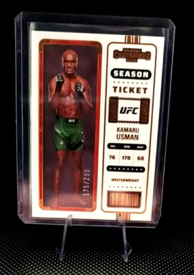 2023 Panini Chronicles UFC KAMARU USMAN Contenders Season Ticket Bronze #175/299 - Image 1 of 2