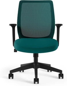 Essentials Ergonomic Fabric Swivel Task Chair, Teal (UN60410) - Picture 1 of 5