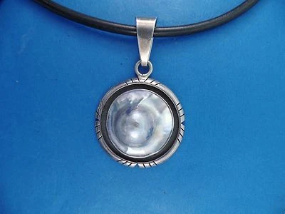 INCRÍVEL PINGENTE DE ARMAÇÃO ESTERLINA PÉROLA BLISTER CHARLES ALBERT MABE GRANDE - Imagem 1 de 4