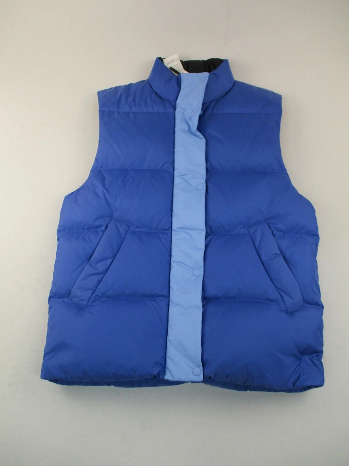 Uniqlo Marni жилет женщин маленький синий молнии пуховик куртка большого размера вниз перья - Изображение 1 из 4
