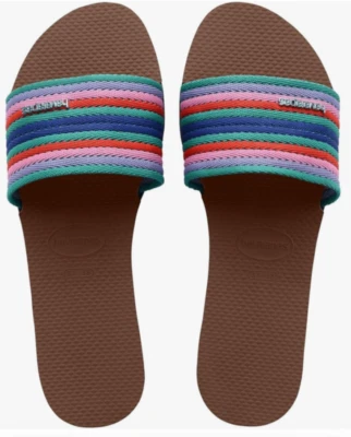 Sandalias Havaianas You Malta Mix para mujer - óxido multicolor arco iris EE. UU. 9/10 Foto 1 de 2