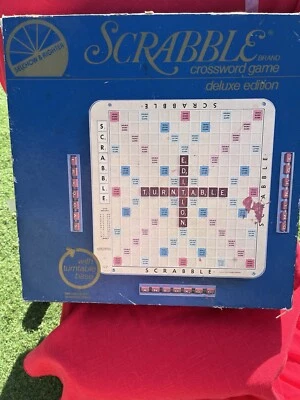 Deluxe Scrabble Vintage 1982 Game Turntable Edition Selchow & Righter Complete! - Image 1 of 4