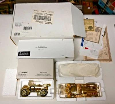 1910 Ford Model T & 1935 Duesenberg SSJ Legends In Gold Diecast 1:32 Scale - Image 1 of 4