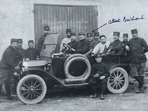 Carte photo Guerre 1914-18, Conches 77 Seine-et-Marne, Automobile, 19e RIT, CPA - Picture 1 of 7