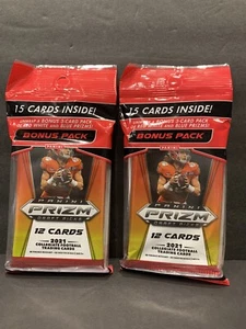 2021 Panini PRIZM Draft Picks Football Cello Pack (12 Cards + 3 Bonus) SEALED - Picture 1 of 2