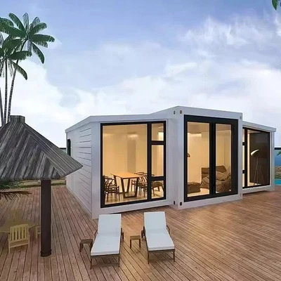 Factory Cheap Price Expanding Container Homes Waterproof Modern Modular Home - Image 1 of 4