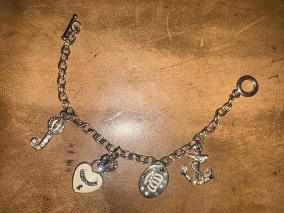 Pulsera Y2K Juicy Couture Vintage Dije 7 pulgadas Foto 1 de 4