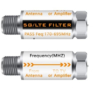2 Stück 5G Filter Verbessert Antennenverstärker Signale - LTE-Filter für TV-Antenne... - Bild 1 von 7