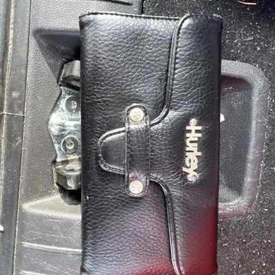 Cartera de Colección Hurley Tri Plegable Cuero Años 90’s Y2K Grande Surfer Niña Vibraciones Foto 1 de 4