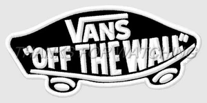 VANS "OFF THE WALL" EMBROIDERED PATCH IRON/SEW ON 3-1/2" x 1-1/2" SKATEBOARDING - Bild 1 von 2