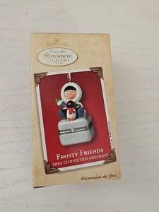 Hallmark 2002 Frosty Friends, Club Edition Collectible Hinged Box Ornament - New - Picture 1 of 8