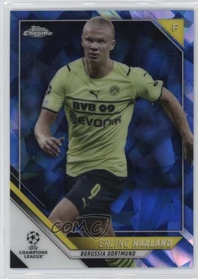 2021-22 Topps Chrome UCL Sapphire Edition Erling Haaland #200 - Image 1 of 3