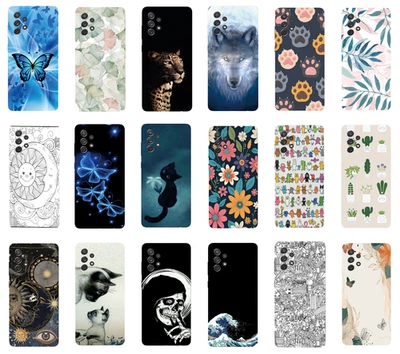 Cover Custodia Per  Samsung Galaxy A72  case In TPU Silicone Morbida Fantasia - Immagine 1 di 3