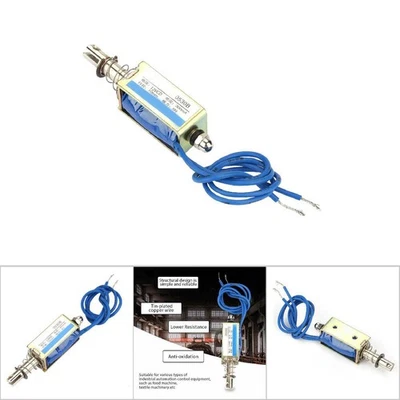 (12V)Automation Control 6/12/24V DC 300mA DC Pull Electromagnet 5N Retractab TDW - Image 1 of 4