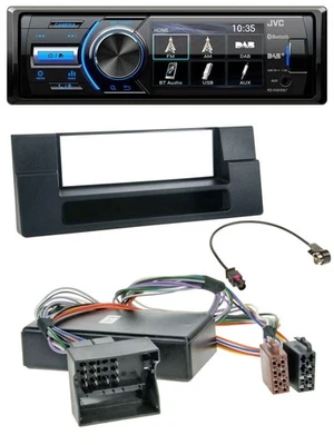 JVC Bluetooth MP3 USB DAB Autoradio für BMW X5 E53 5er E39 Ablagefach Quadlock A - Bild 1 von 4