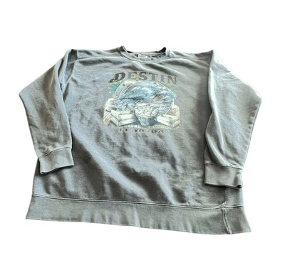 Comfort Color Destin Emerald Coast Florida sweatshirt size XL Foto 1 de 4