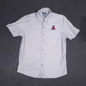 Cutter & Buck Alabama Crimson Tide Shirt Mens Large Gray Short Sleeve Stretch - Picture 1 of 15